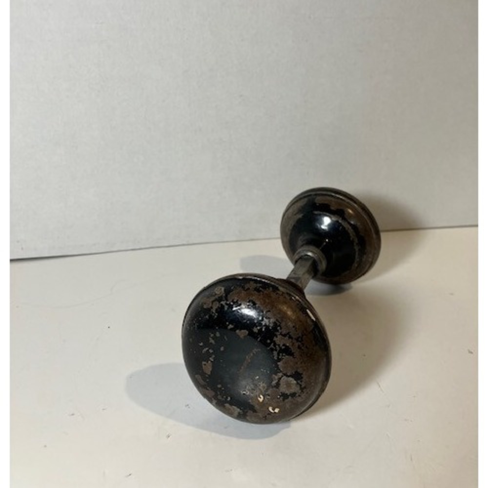 Vintage Black Metal Door Knobs‎ with Square Spindle